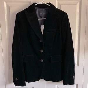 Banana Republic Black Velour Blazer
